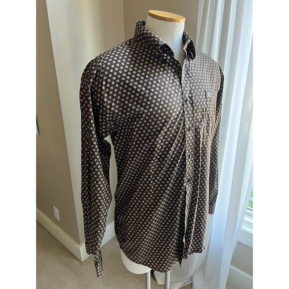 Men's Cinch Outdoors brown button down shirt size Large - Picture 3 of 7